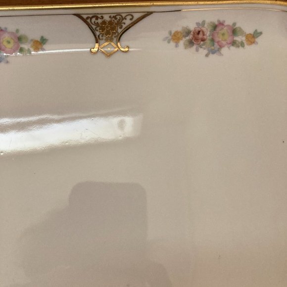 Vintage Nippon Hand Painted Tray With Handles - Picture 4 of 8